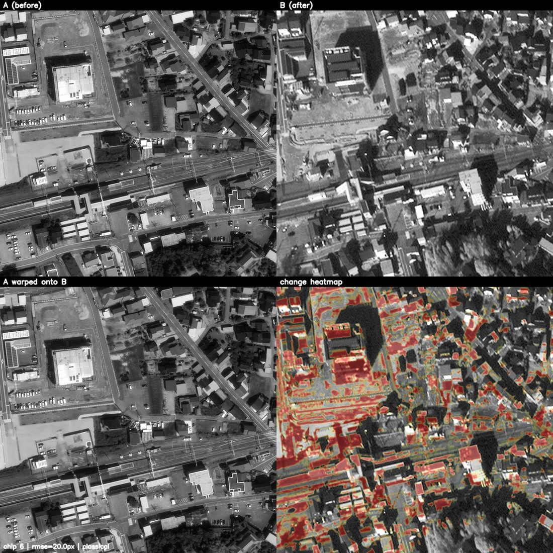 Noto earthquake change detection